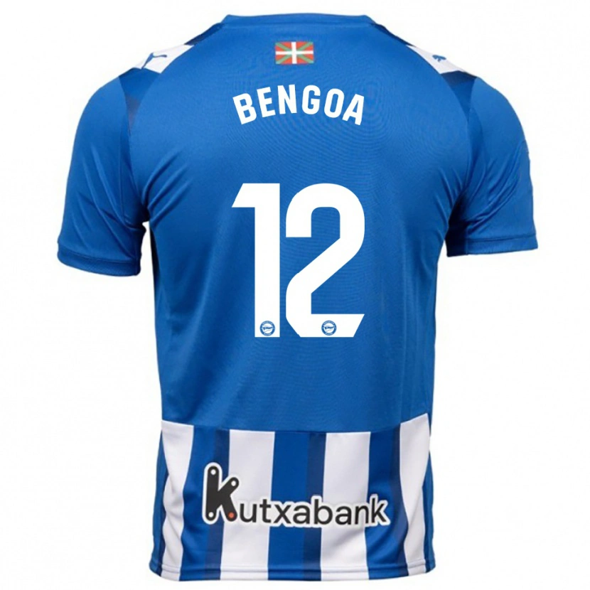 Danxen Heren Nerea Bengoa #12 Blauw Wit Thuisshirt Thuistenue 2025/26 T-Shirt