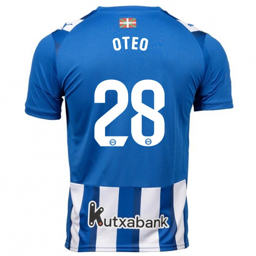 Danxen Heren Iñigo Oteo #28 Blauw Wit Thuisshirt Thuistenue 2025/26 T-Shirt