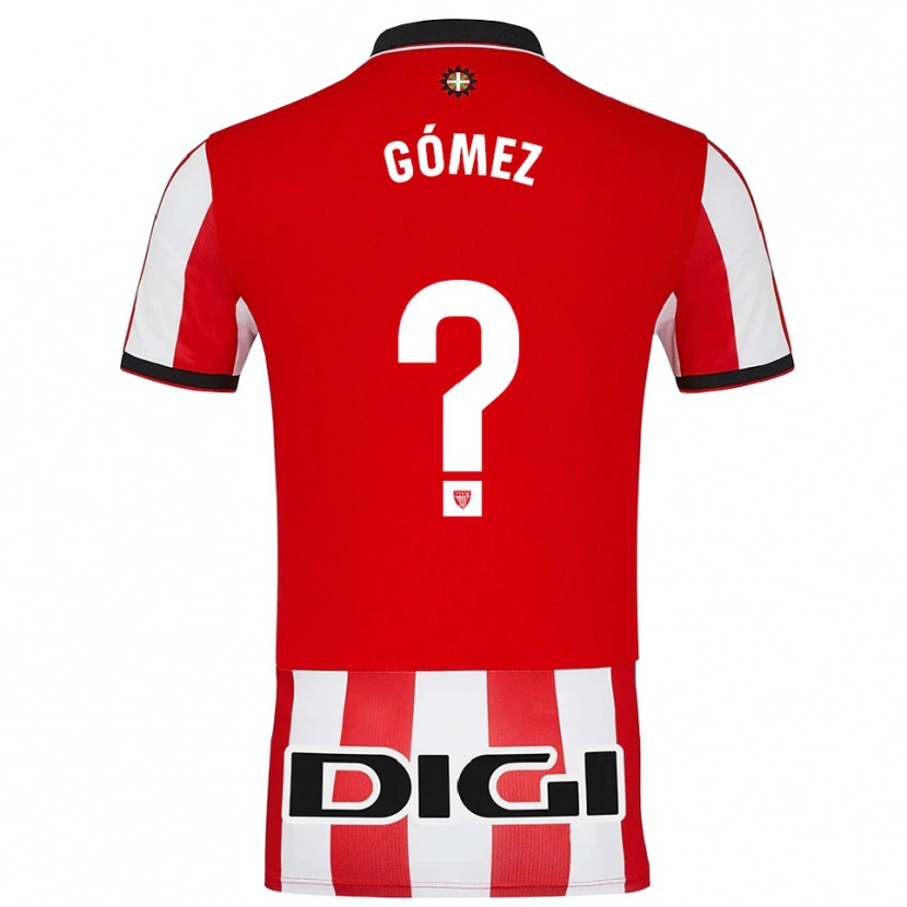 Danxen Heren Xabi Gómez #0 Rood Wit Thuisshirt Thuistenue 2025/26 T-Shirt