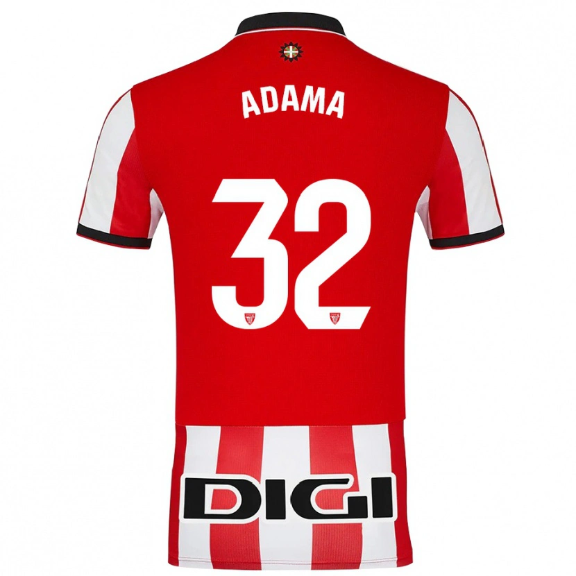 Danxen Heren Adama Boiro #32 Rood Wit Thuisshirt Thuistenue 2025/26 T-Shirt