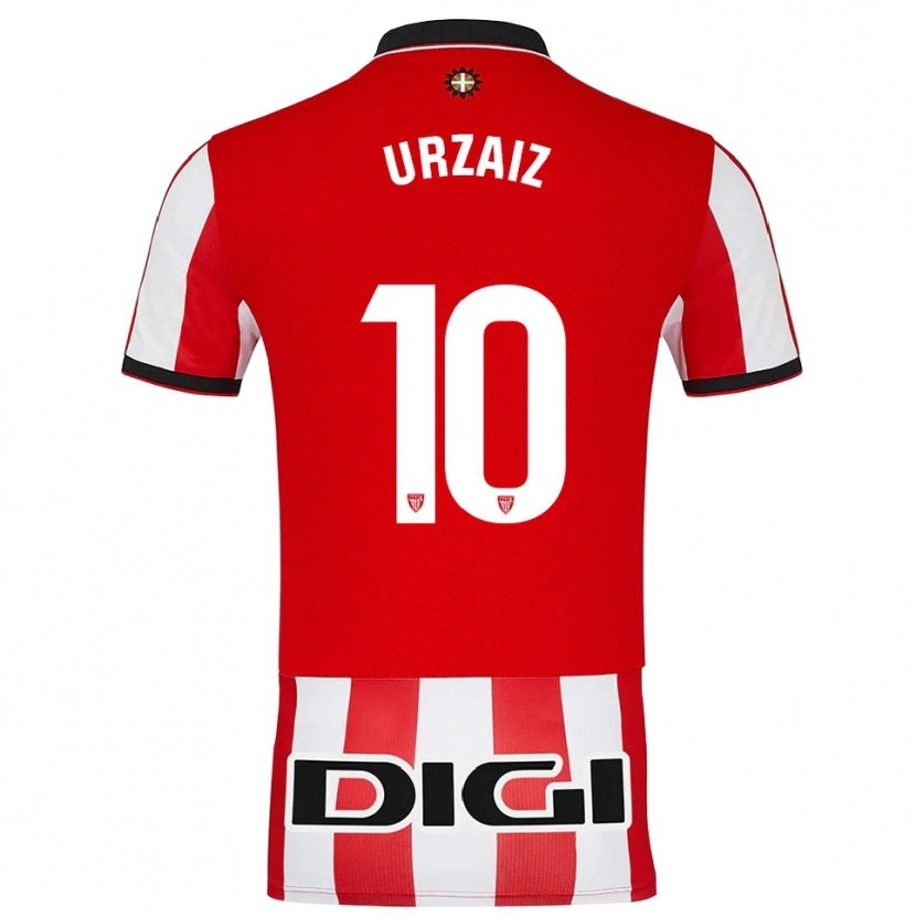 Danxen Heren Unax Urzaiz #10 Rood Wit Thuisshirt Thuistenue 2025/26 T-Shirt