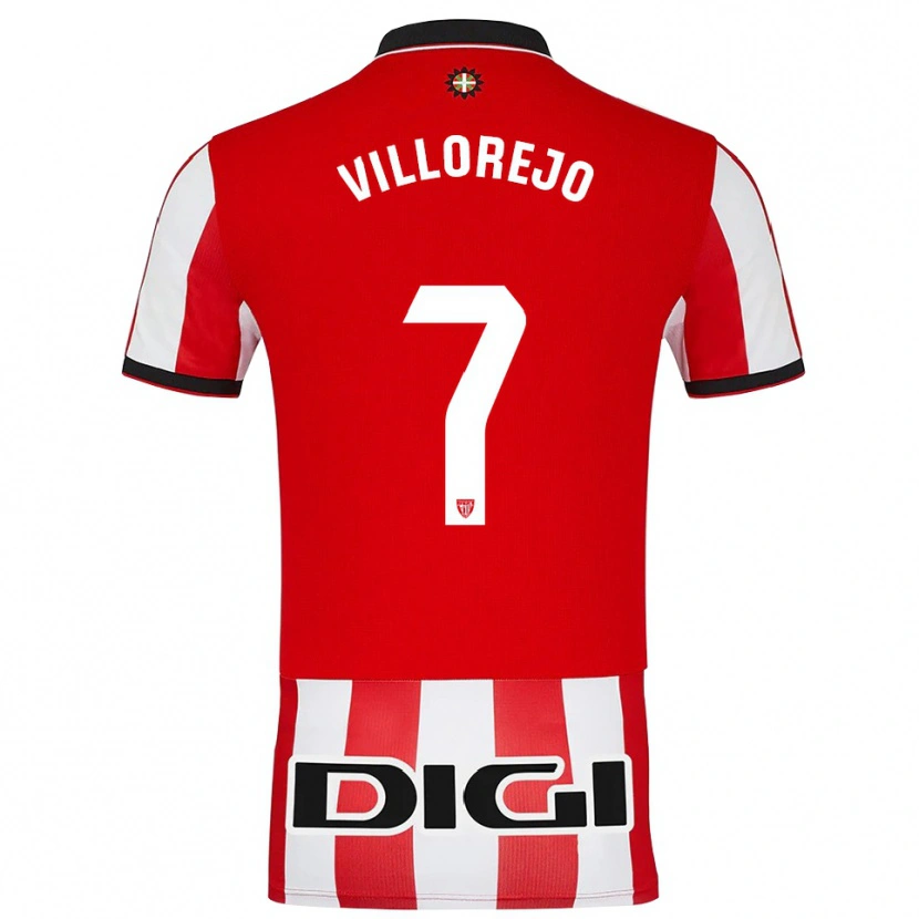 Danxen Heren Ardaitz Villorejo #7 Rood Wit Thuisshirt Thuistenue 2025/26 T-Shirt