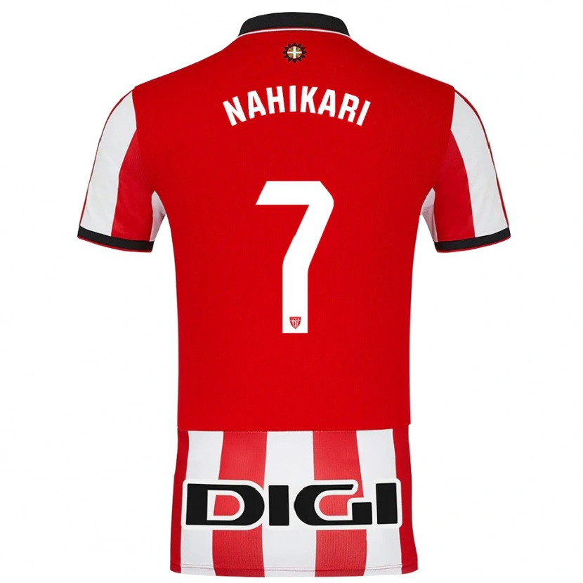 Danxen Heren Nahikari Garcia Perez #7 Rood Wit Thuisshirt Thuistenue 2025/26 T-Shirt