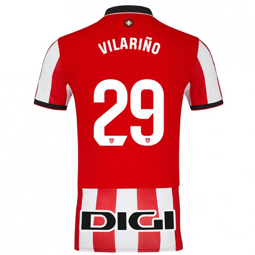 Danxen Heren Maitane Vilariño Mendinueta #29 Rood Wit Thuisshirt Thuistenue 2025/26 T-Shirt