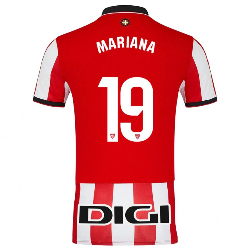 Danxen Heren Mariana #19 Rood Wit Thuisshirt Thuistenue 2025/26 T-Shirt