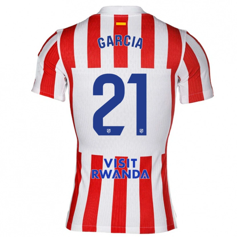 Danxen Heren Sheila Garcia #21 Rood Wit Thuisshirt Thuistenue 2025/26 T-Shirt