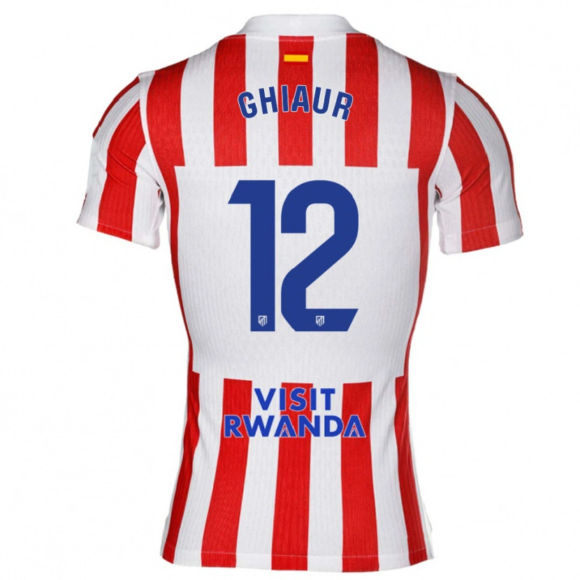 Danxen Heren Octavian Ghiaur #12 Rood Wit Thuisshirt Thuistenue 2025/26 T-Shirt