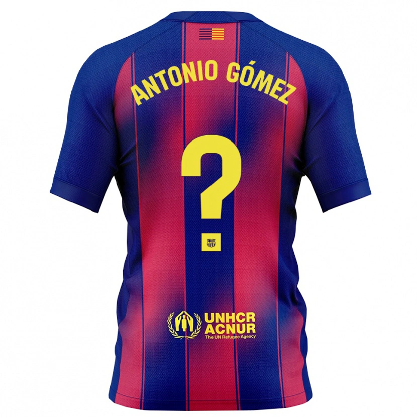 Danxen Heren Antonio Gómez #0 Blauw Rood Thuisshirt Thuistenue 2025/26 T-Shirt
