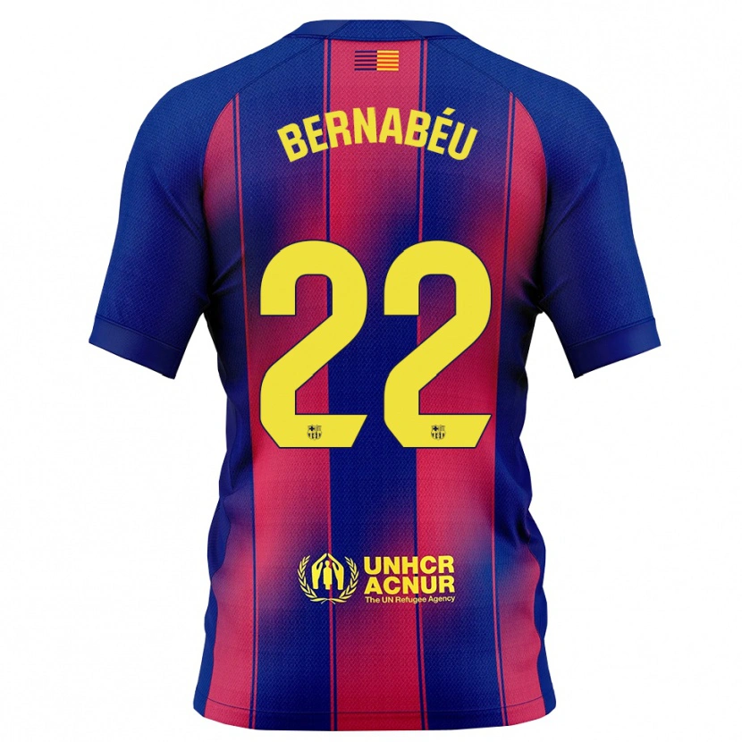 Danxen Heren Pol Bernabéu #22 Blauw Rood Thuisshirt Thuistenue 2025/26 T-Shirt