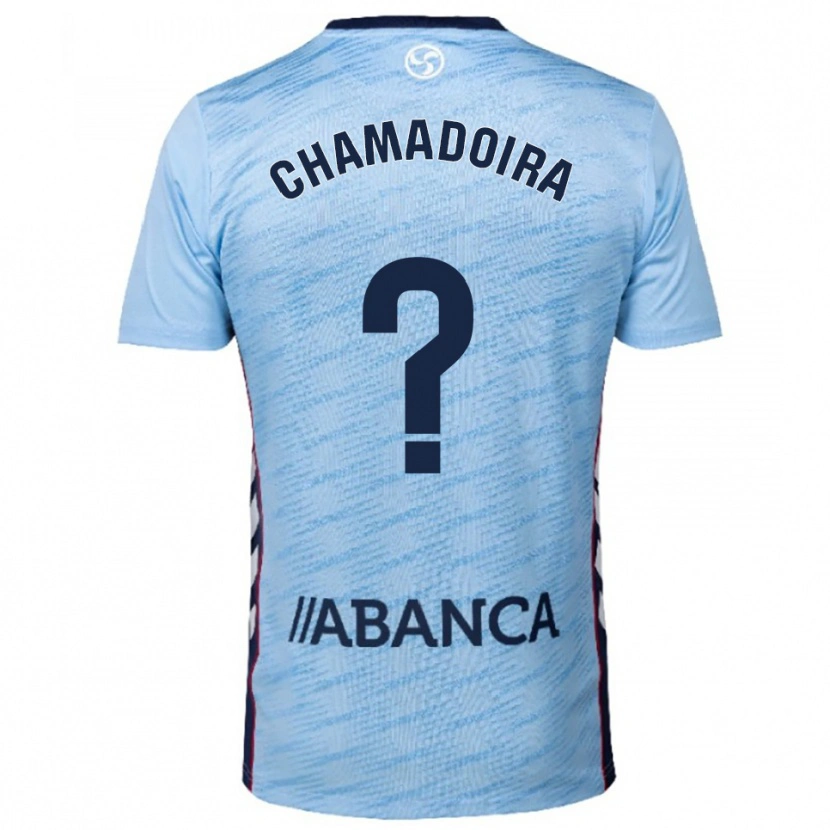 Danxen Heren Hugo Chamadoira #0 Hemelsblauw Rood Thuisshirt Thuistenue 2025/26 T-Shirt