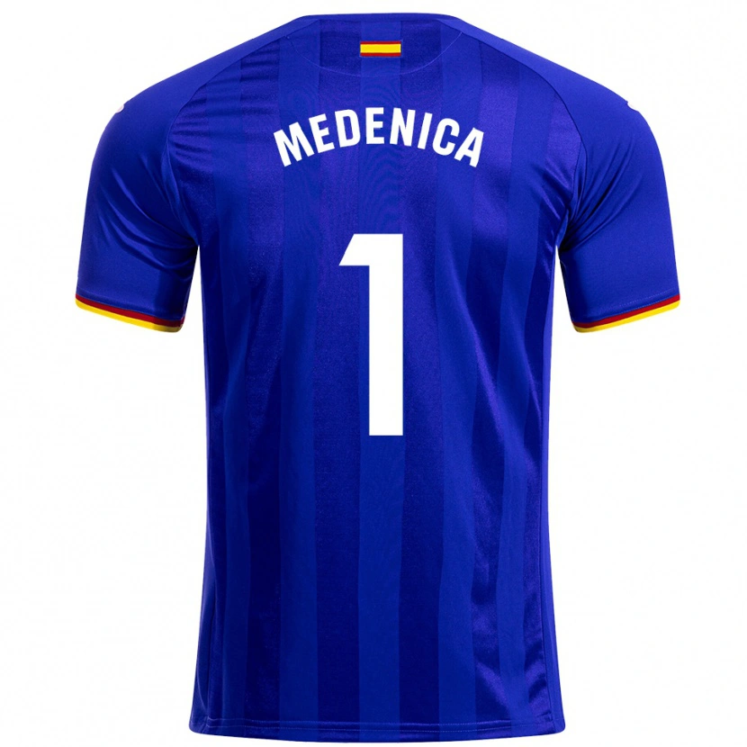 Danxen Heren Djordjije Medenica #1 Blauw Rood Geel Thuisshirt Thuistenue 2025/26 T-Shirt