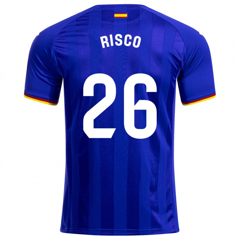 Danxen Heren Alberto Risco #26 Blauw Rood Geel Thuisshirt Thuistenue 2025/26 T-Shirt