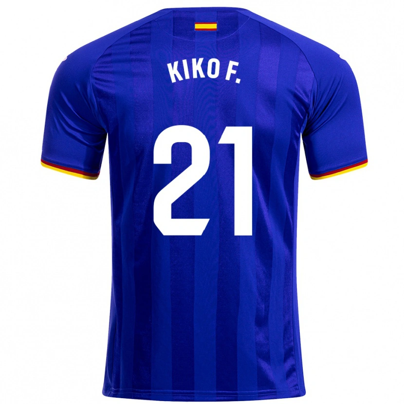 Danxen Heren Kiko Femenía #21 Blauw Rood Geel Thuisshirt Thuistenue 2025/26 T-Shirt