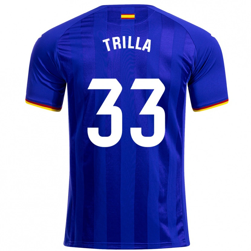 Danxen Heren Guillem Trilla #33 Blauw Rood Geel Thuisshirt Thuistenue 2025/26 T-Shirt