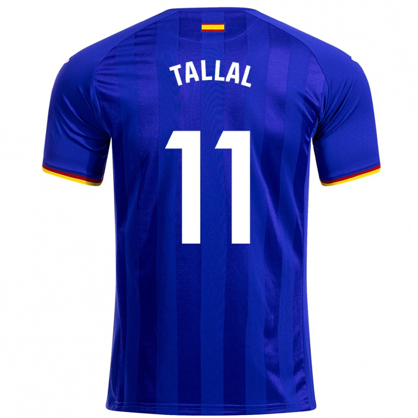 Danxen Heren Yassin Tallal #11 Blauw Rood Geel Thuisshirt Thuistenue 2025/26 T-Shirt