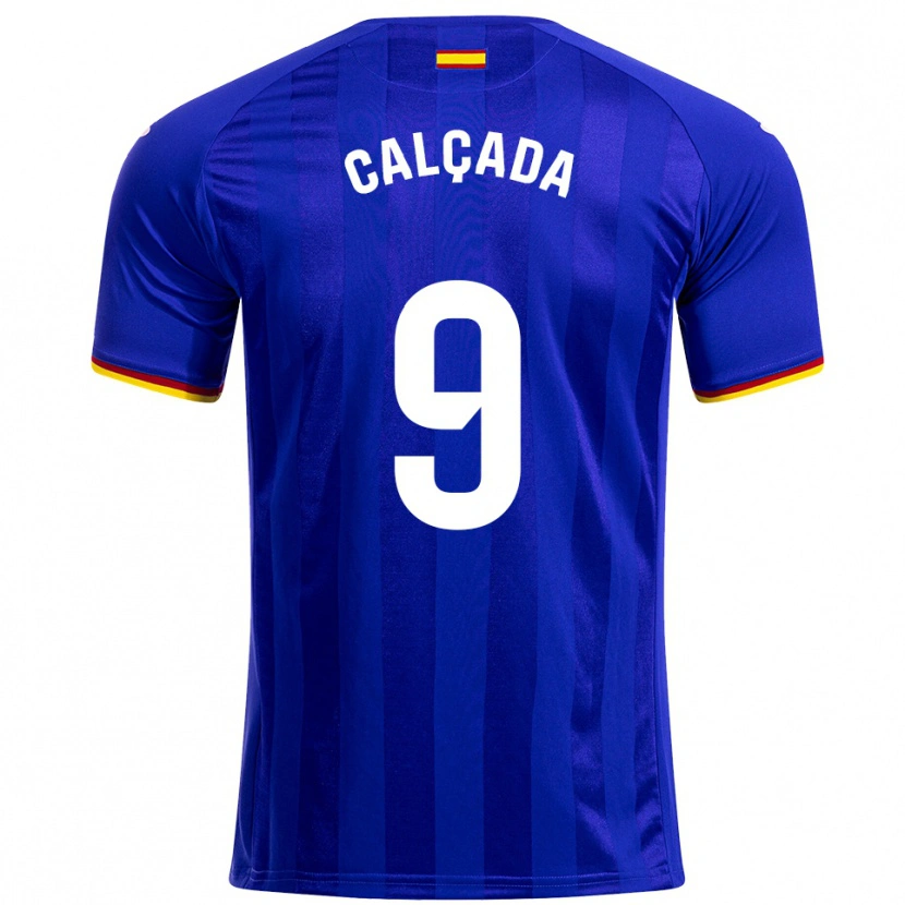 Danxen Heren Gonzalo Calçada #9 Blauw Rood Geel Thuisshirt Thuistenue 2025/26 T-Shirt