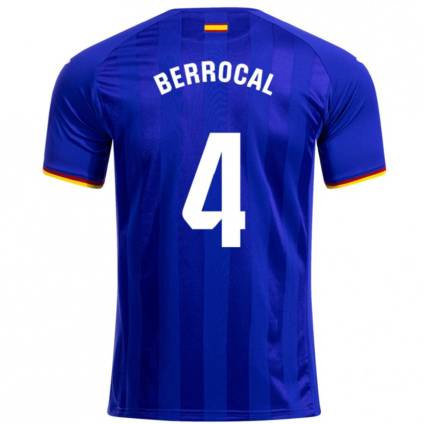 Danxen Heren Juan Berrocal #4 Blauw Rood Geel Thuisshirt Thuistenue 2025/26 T-Shirt