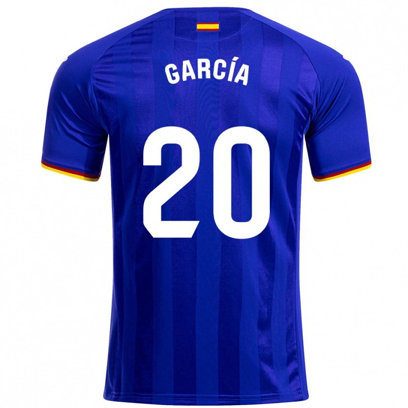 Danxen Heren Álex García #20 Blauw Rood Geel Thuisshirt Thuistenue 2025/26 T-Shirt