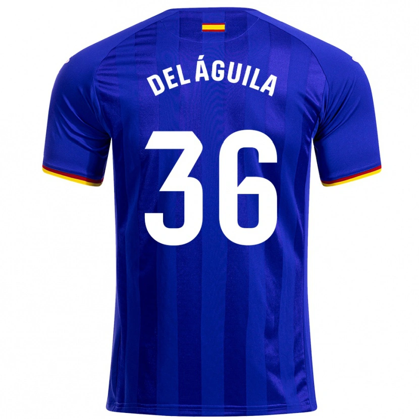 Danxen Heren Ángel Del Águila #36 Blauw Rood Geel Thuisshirt Thuistenue 2025/26 T-Shirt