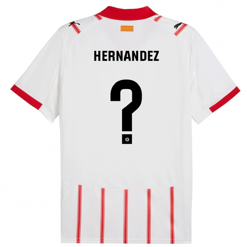 Danxen Heren Guillem Hernández #0 Wit Rood Thuisshirt Thuistenue 2025/26 T-Shirt