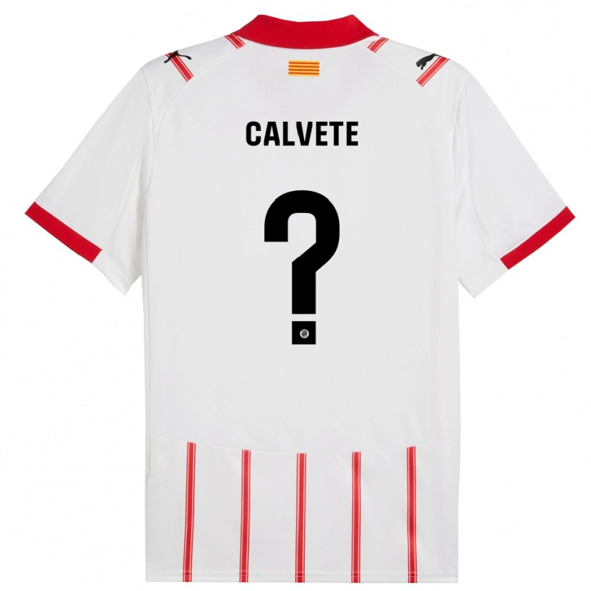 Danxen Heren Pablo Calvete #0 Wit Rood Thuisshirt Thuistenue 2025/26 T-Shirt