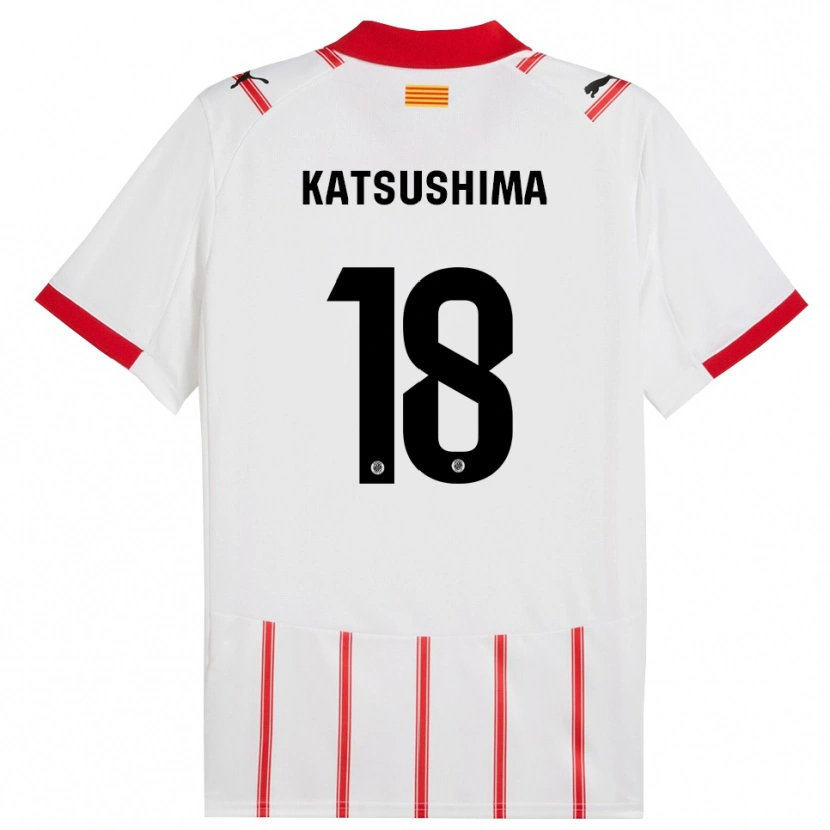Danxen Heren Shinnosuke Katsushima #18 Wit Rood Thuisshirt Thuistenue 2025/26 T-Shirt