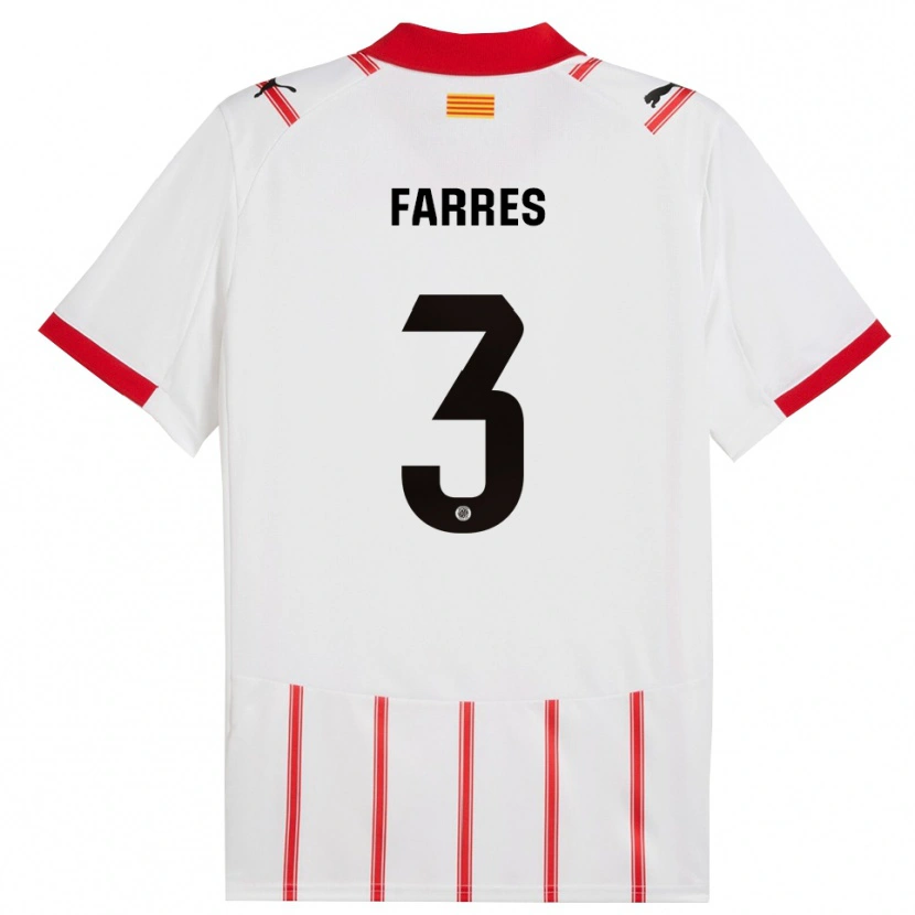 Danxen Heren Biel Farrés #3 Wit Rood Thuisshirt Thuistenue 2025/26 T-Shirt