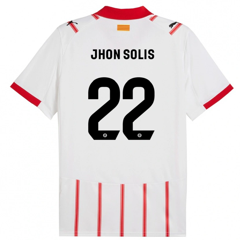 Danxen Heren Jhon Solís #22 Wit Rood Thuisshirt Thuistenue 2025/26 T-Shirt