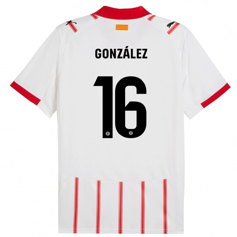 Danxen Heren Lau González #16 Wit Rood Thuisshirt Thuistenue 2025/26 T-Shirt