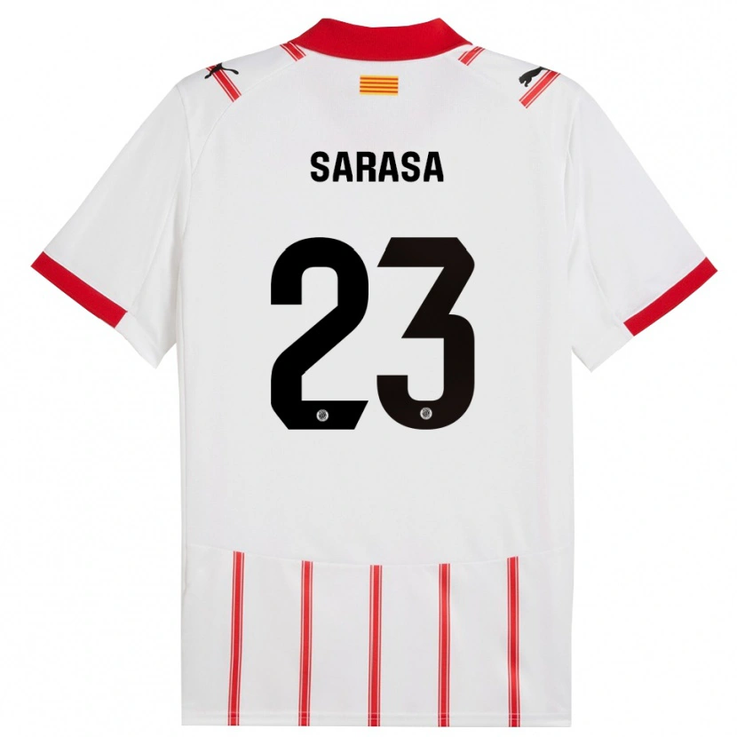 Danxen Heren Javi Sarasa #23 Wit Rood Thuisshirt Thuistenue 2025/26 T-Shirt