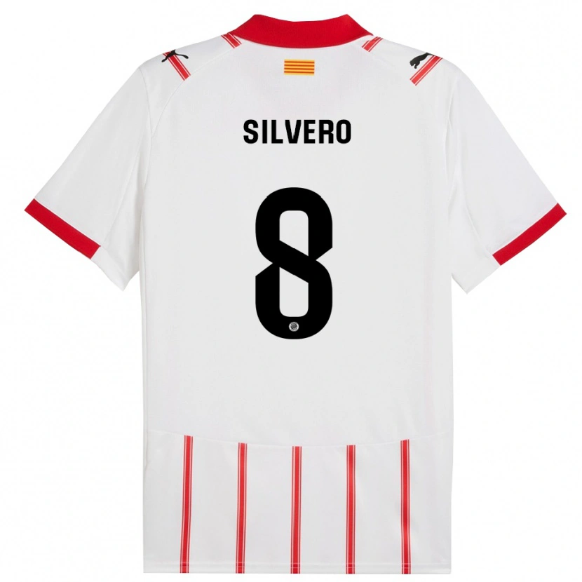 Danxen Heren Pol Silvero #8 Wit Rood Thuisshirt Thuistenue 2025/26 T-Shirt
