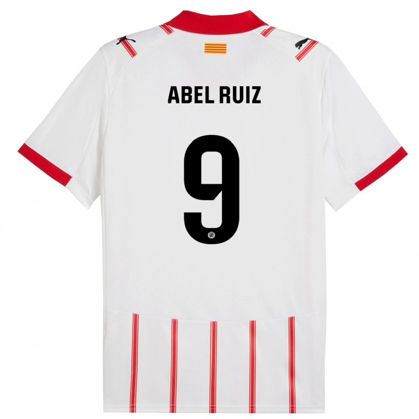 Danxen Heren Abel Ruiz #9 Wit Rood Thuisshirt Thuistenue 2025/26 T-Shirt