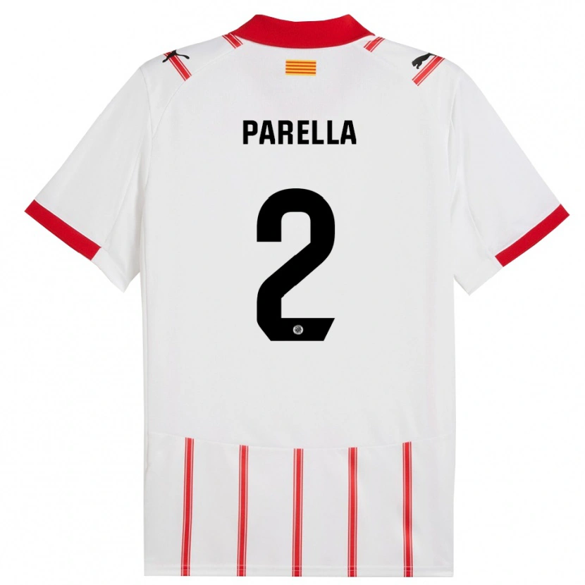 Danxen Heren Virginia Parella #2 Wit Rood Thuisshirt Thuistenue 2025/26 T-Shirt