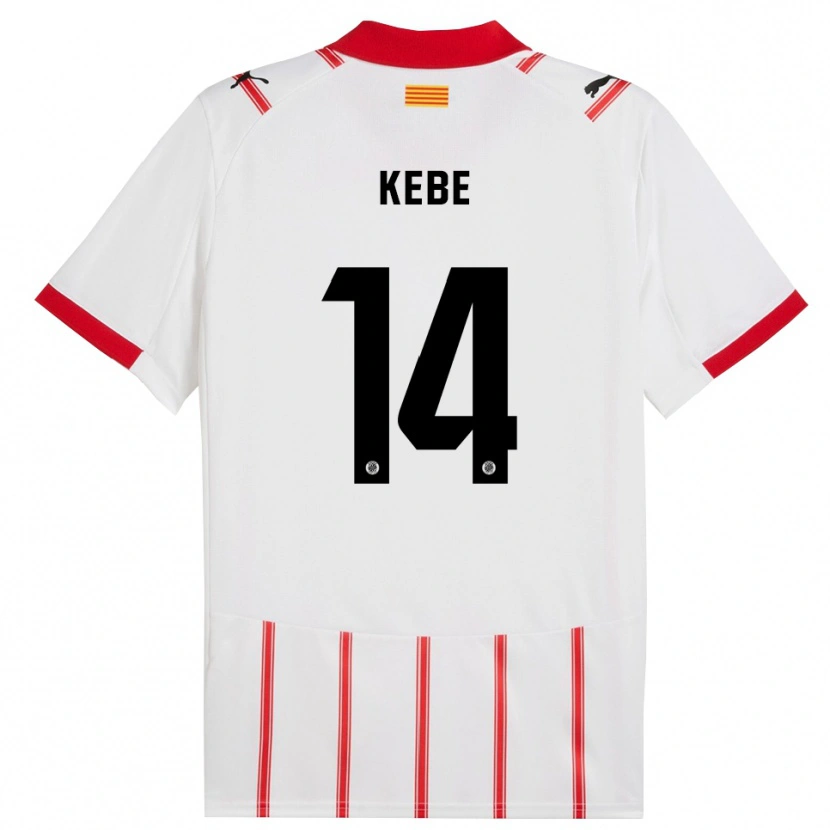 Danxen Heren Moussa Kébé #14 Wit Rood Thuisshirt Thuistenue 2025/26 T-Shirt