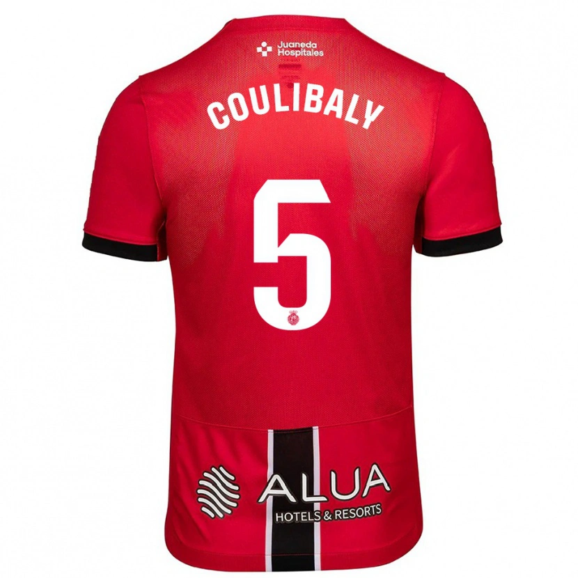 Danxen Heren Habib Anas Coulibaly #5 Rood Zwart Thuisshirt Thuistenue 2025/26 T-Shirt