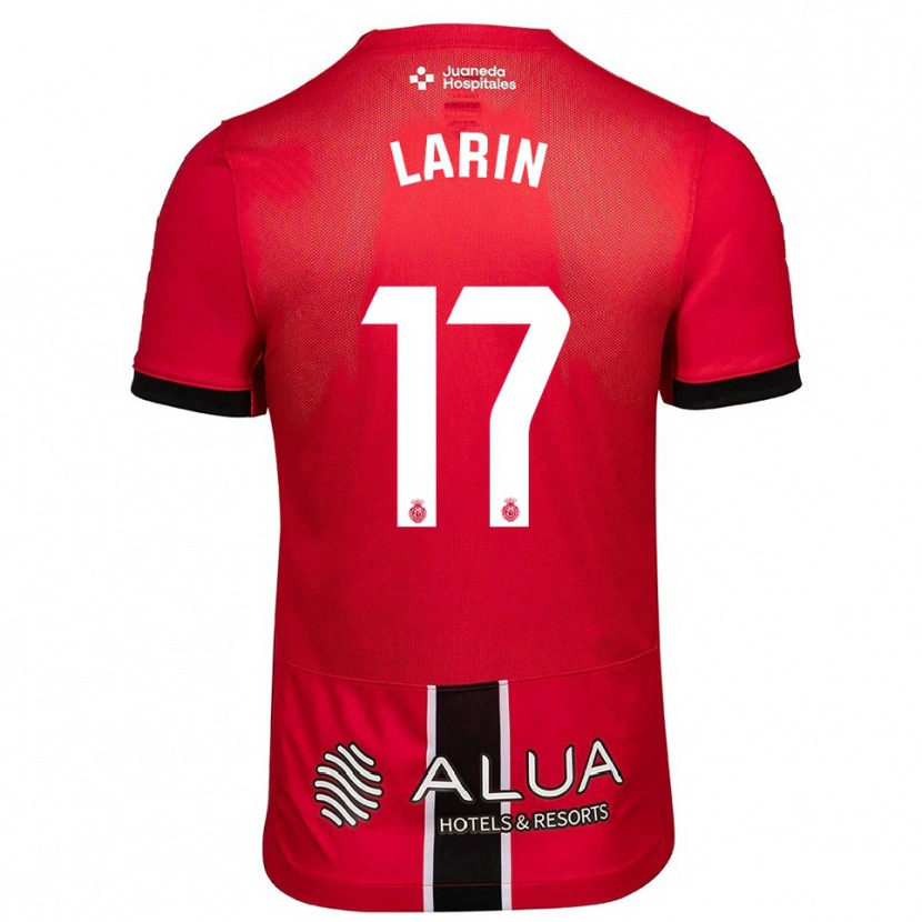 Danxen Heren Cyle Larin #17 Rood Zwart Thuisshirt Thuistenue 2025/26 T-Shirt