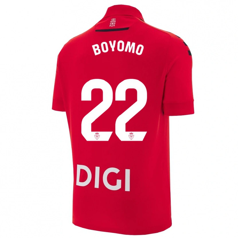 Danxen Heren Enzo Boyomo #22 Rood Zwart Thuisshirt Thuistenue 2025/26 T-Shirt