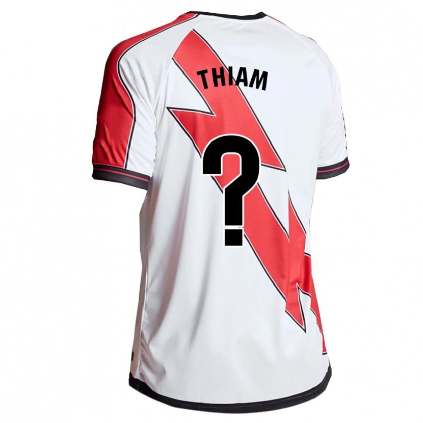 Danxen Heren Aly Thiam #0 Wit Rood Thuisshirt Thuistenue 2025/26 T-Shirt
