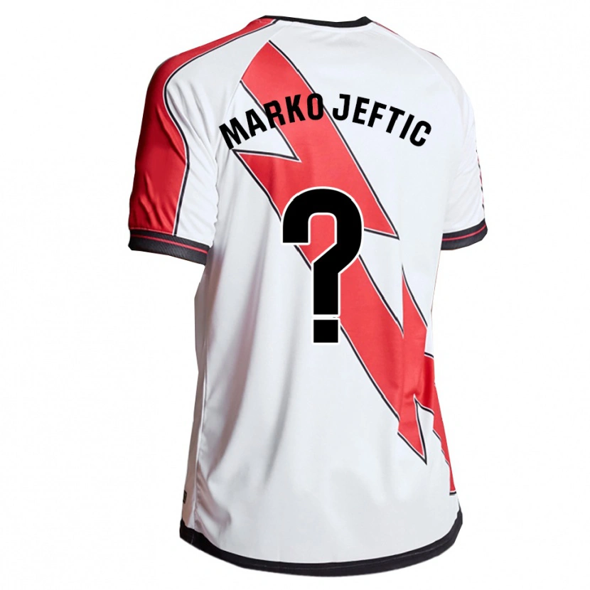 Danxen Heren Marko Jeftic #0 Wit Rood Thuisshirt Thuistenue 2025/26 T-Shirt