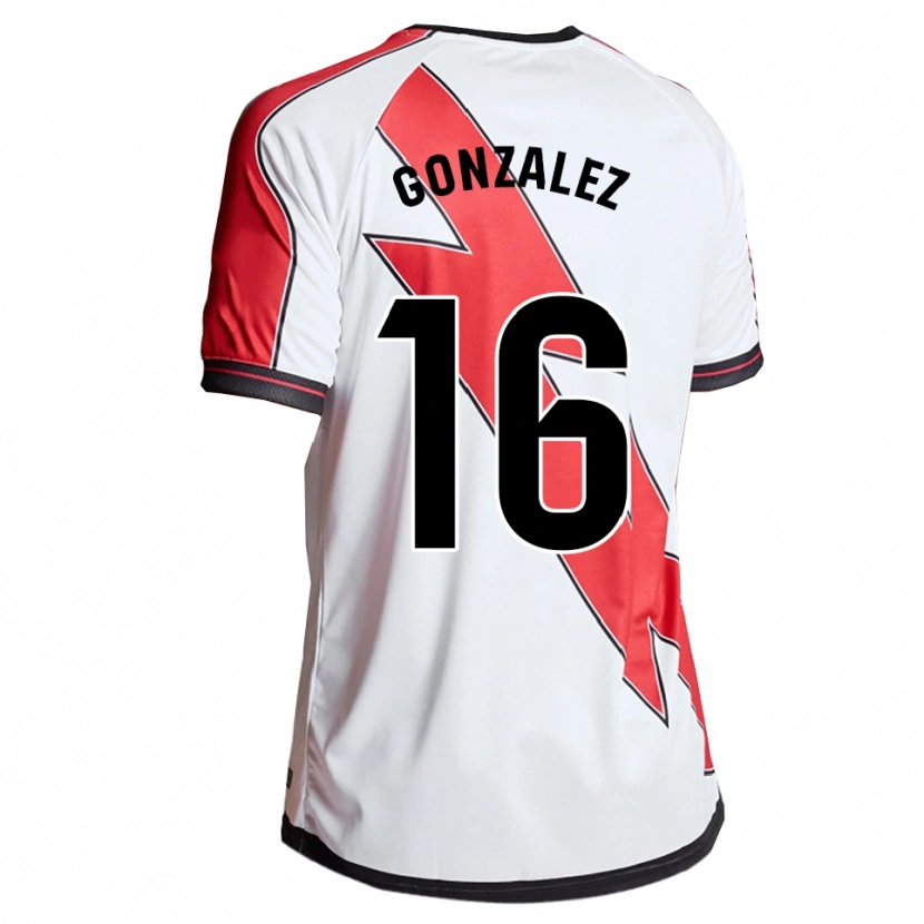 Danxen Heren Aitor González #16 Wit Rood Thuisshirt Thuistenue 2025/26 T-Shirt