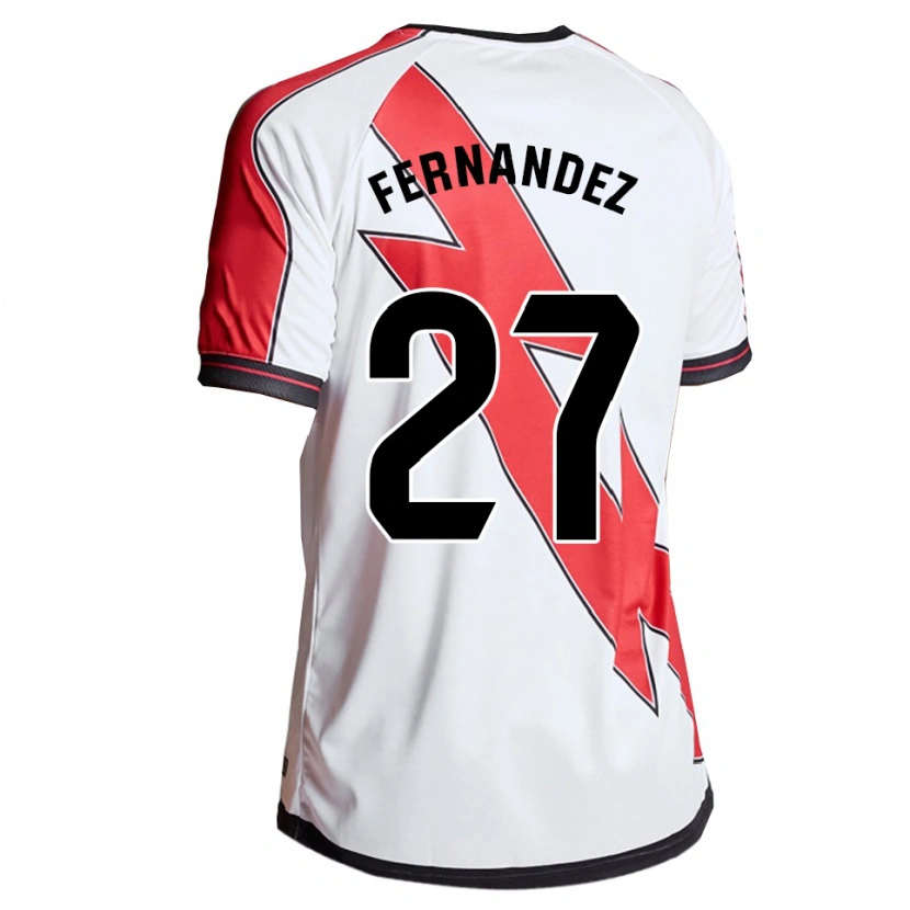 Danxen Heren Pelayo Fernández #27 Wit Rood Thuisshirt Thuistenue 2025/26 T-Shirt