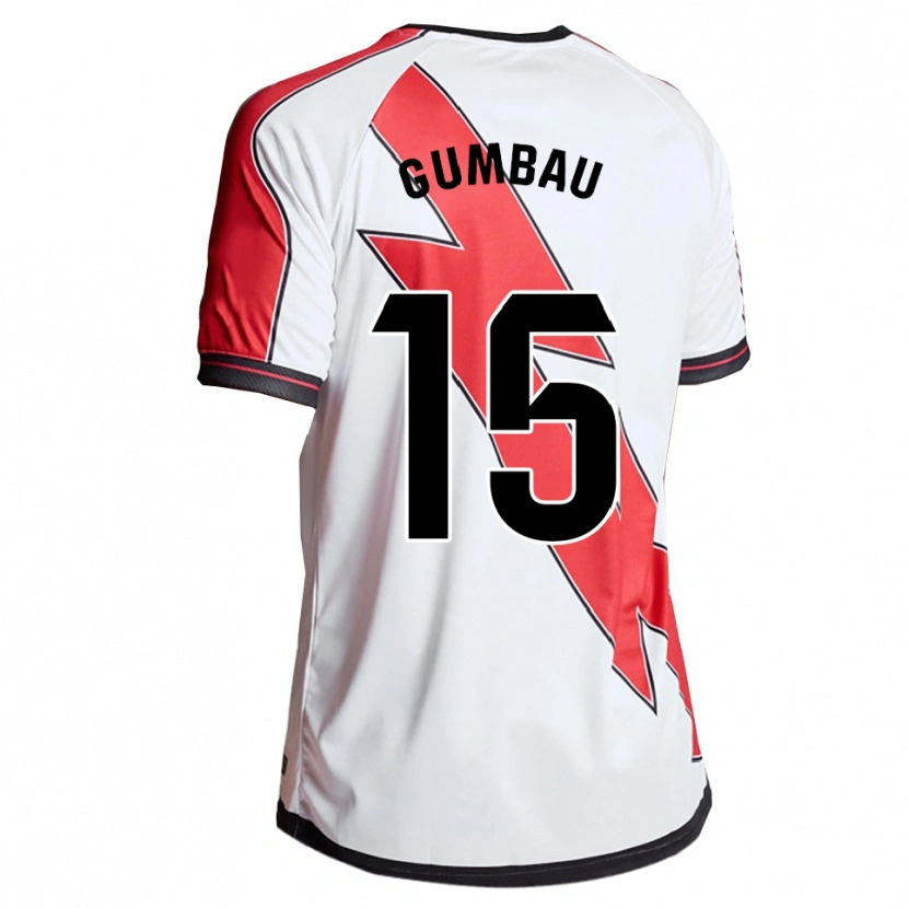 Danxen Heren Gerard Gumbau #15 Wit Rood Thuisshirt Thuistenue 2025/26 T-Shirt