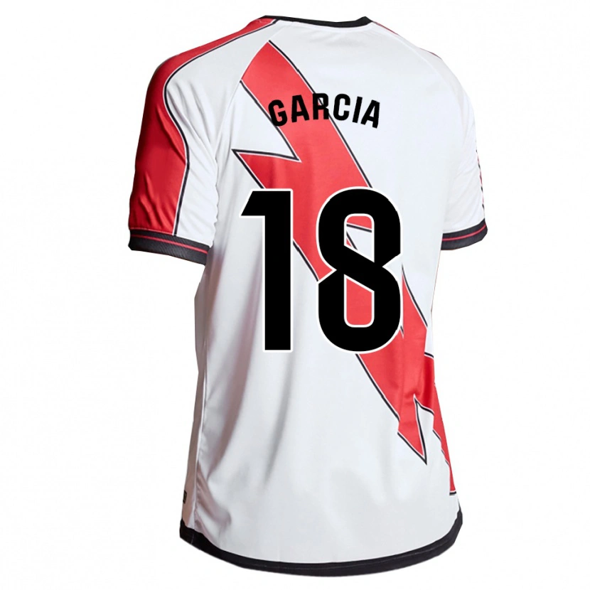 Danxen Heren Álvaro García #18 Wit Rood Thuisshirt Thuistenue 2025/26 T-Shirt