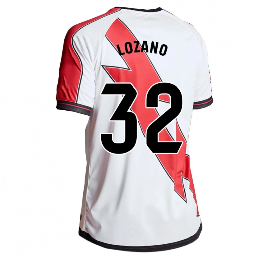 Danxen Heren Sergio Lozano #32 Wit Rood Thuisshirt Thuistenue 2025/26 T-Shirt