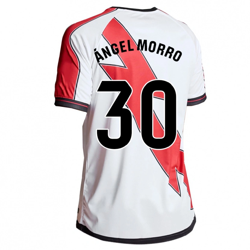 Danxen Heren Miguel Ángel Morro #30 Wit Rood Thuisshirt Thuistenue 2025/26 T-Shirt