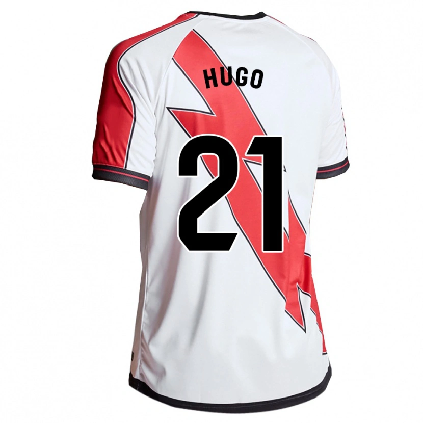Danxen Heren Hugo Navarro #21 Wit Rood Thuisshirt Thuistenue 2025/26 T-Shirt