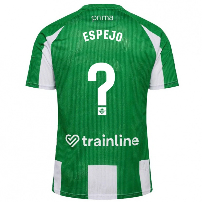 Danxen Heren Jesús Espejo #0 Groen Wit Thuisshirt Thuistenue 2025/26 T-Shirt