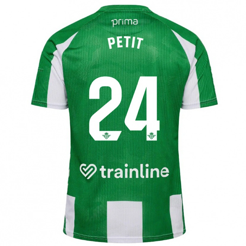 Danxen Heren Gonzalo Petit #24 Groen Wit Thuisshirt Thuistenue 2025/26 T-Shirt