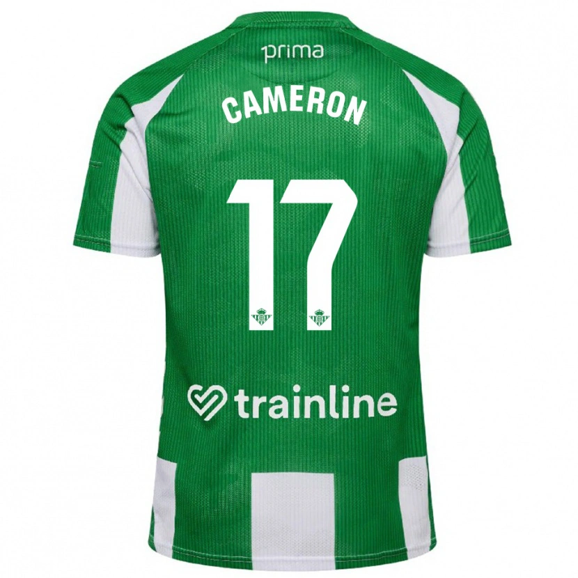 Danxen Heren Tiffany Cameron #17 Groen Wit Thuisshirt Thuistenue 2025/26 T-Shirt