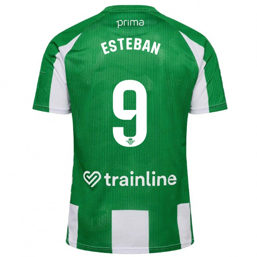 Danxen Heren Paco Esteban #9 Groen Wit Thuisshirt Thuistenue 2025/26 T-Shirt